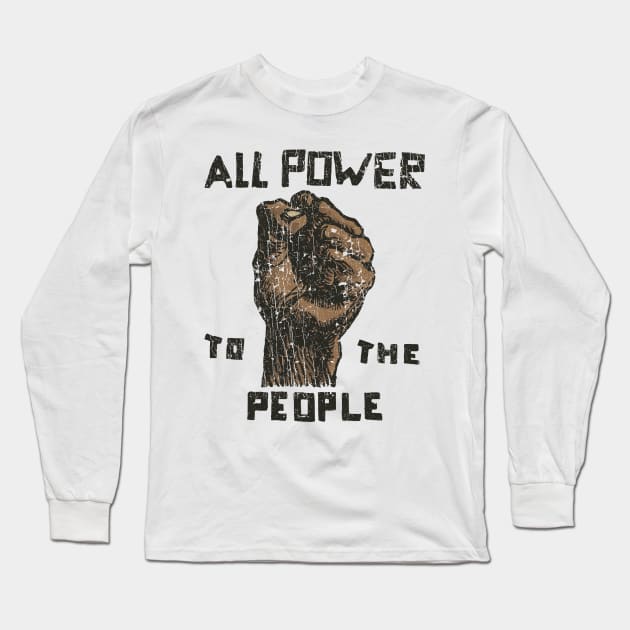 All Power To The People 1966 Color Variant Long Sleeve T-Shirt by JCD666